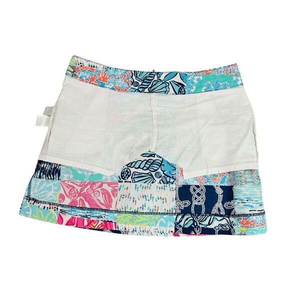 Lilly Pulitzer Patchwork SKIRT size 4 NOT A SKORT - Picture 5 of 13